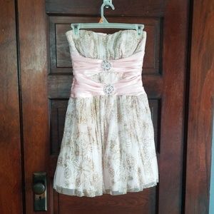 Pink & Gold Homecoming Dress